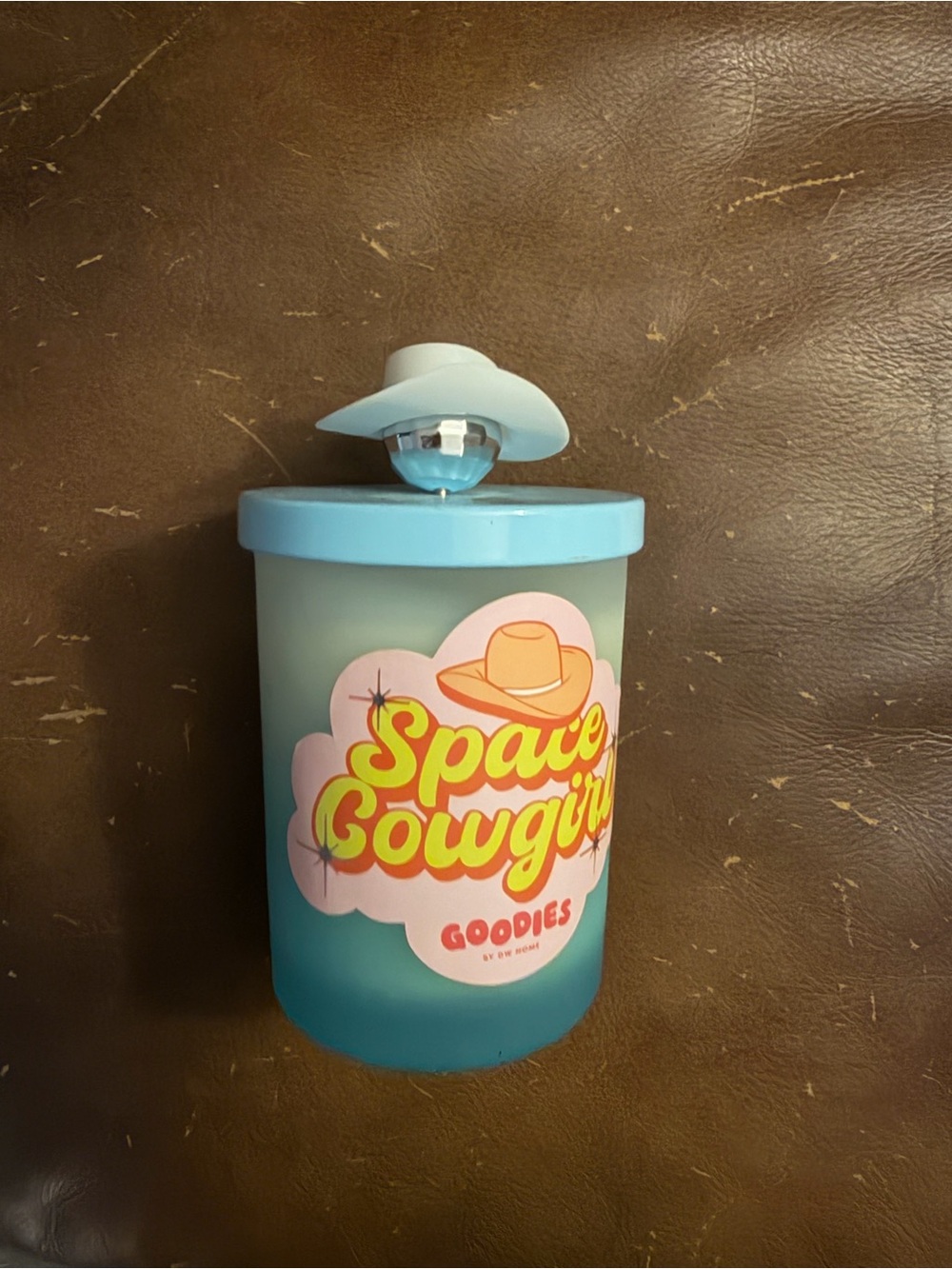 Space Cowgirl Blue Candy Jar